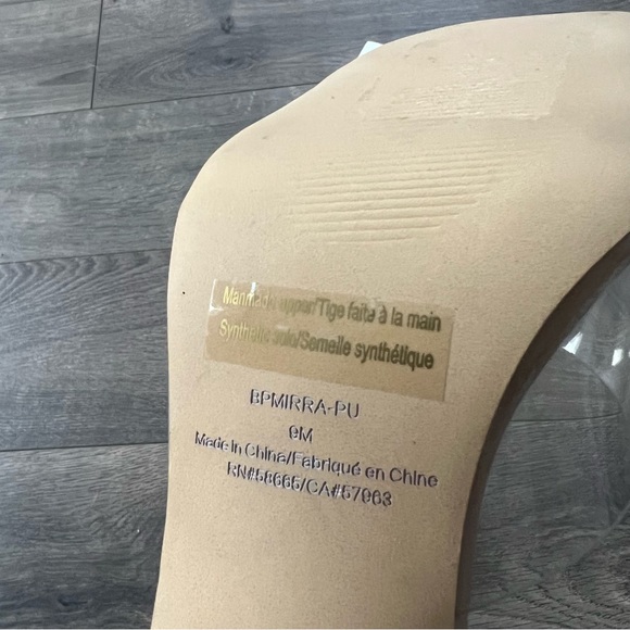 BP Mirra Clear Slide Heel Sandals NWOT - Picture 5 of 6